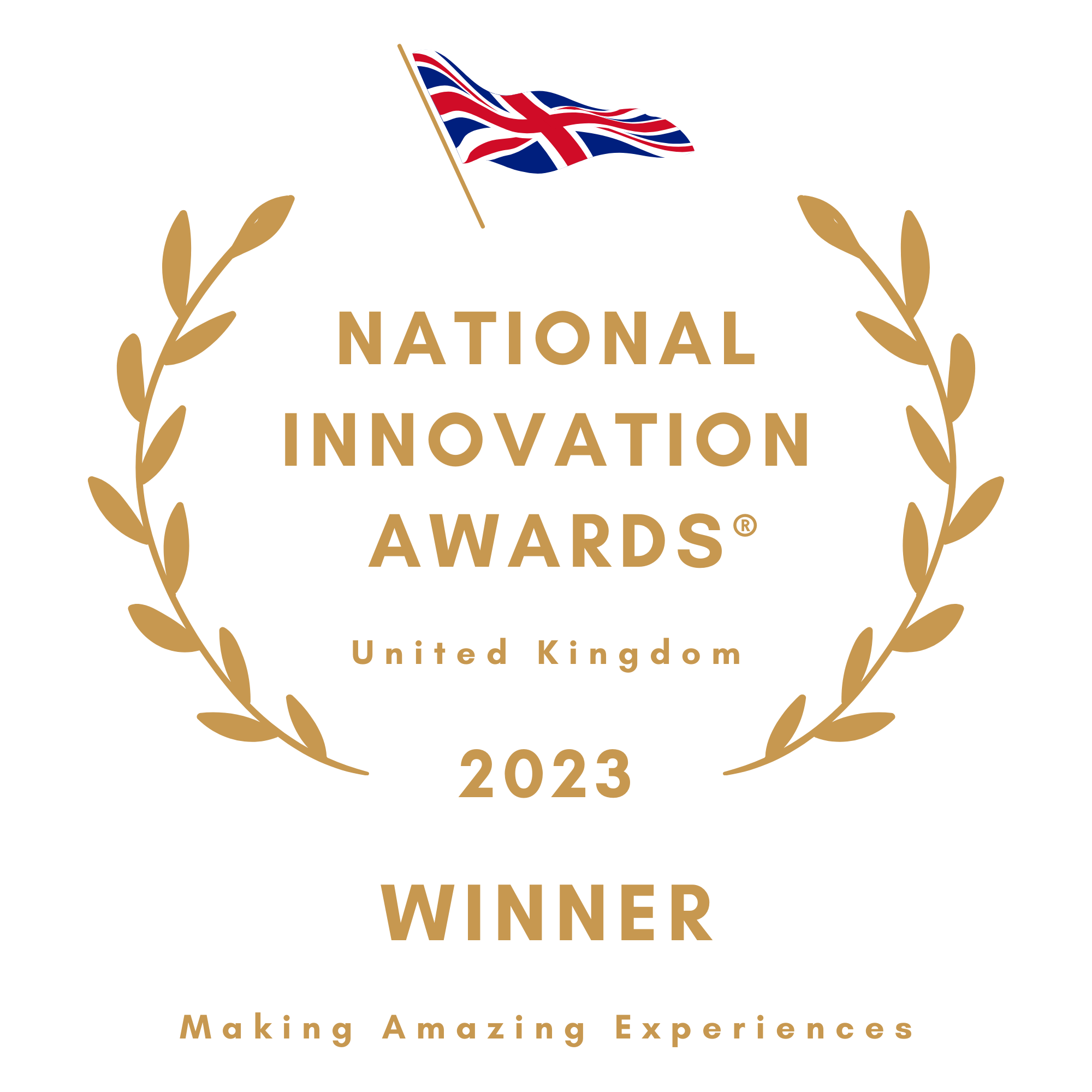 National Innovation Awards winner 2023 - making amazing experiences