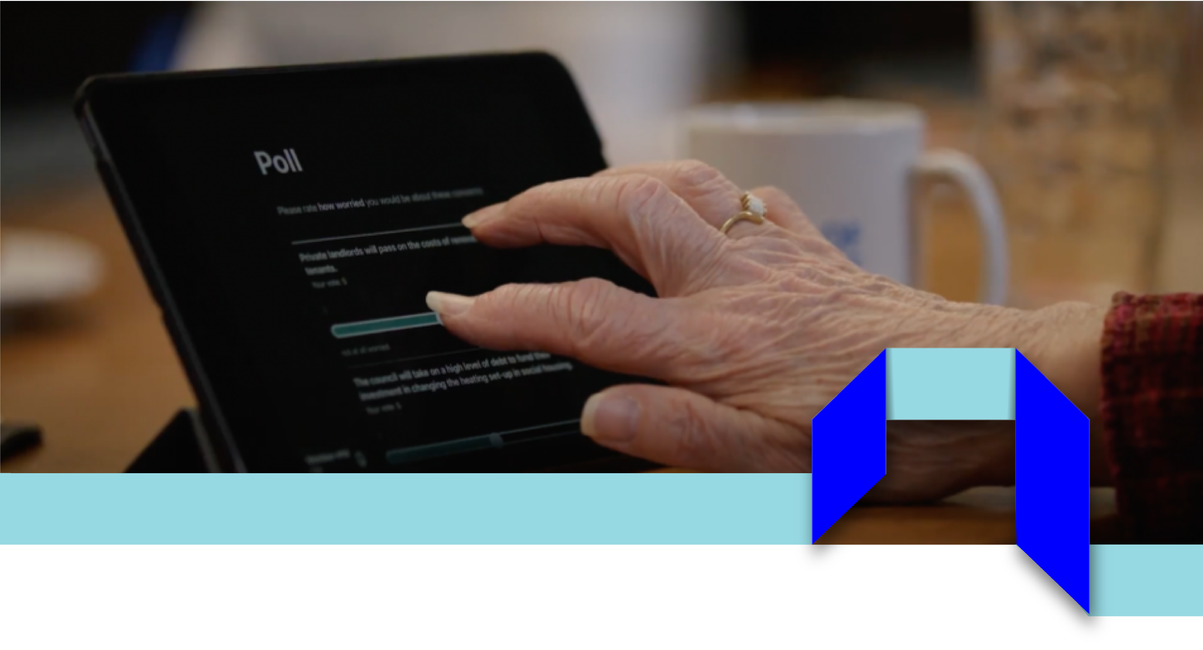 The Strategy Room A Graphic Showing A Person Operating A Tablet